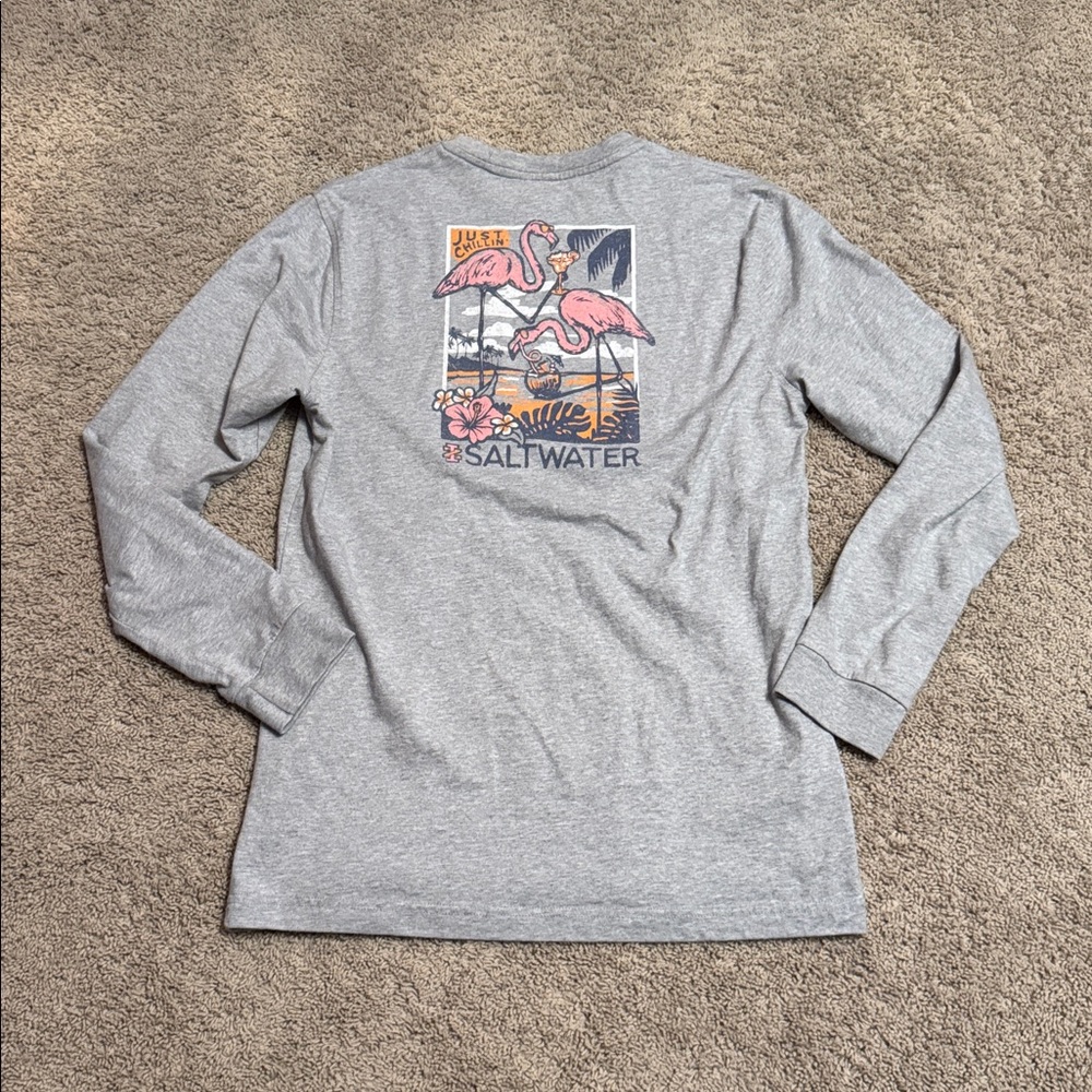 IZOD Saltwater Long Sleeve Graphic T-Shirt - Picture 2 of 7